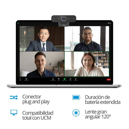 Cámara Web Profesional VT V100 Full HD 1080p con micrófono - Imagen 4